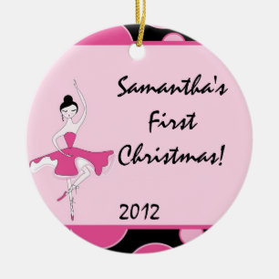 Ballerina Dance Ballet Personalised Name Ornament