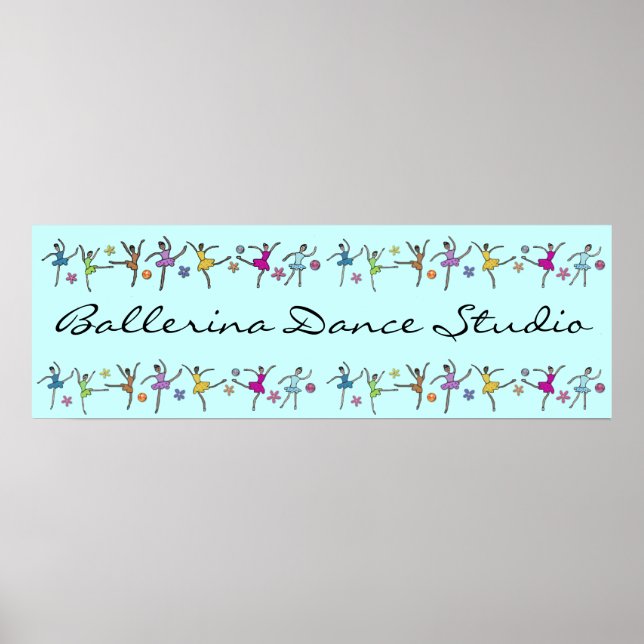 Ballerina Dance Banner Poster (Front)