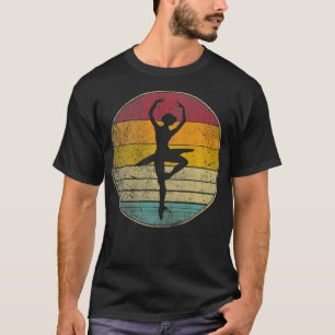 Ballerina Dance Dancer Vintage Distressed Retro Si T-Shirt