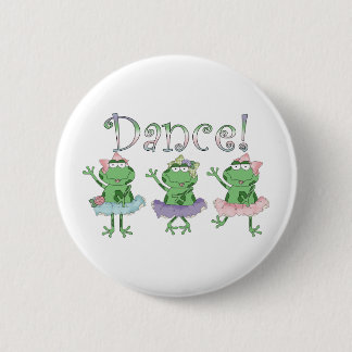 Ballerina Dance Frogs 6 Cm Round Badge