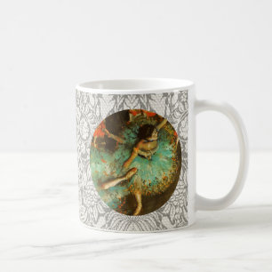 Ballerina Dance Green Dancer Edger Degas Painting Coffee Mug