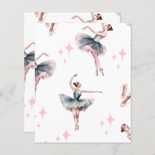 Ballerina Dance Scrapbook Paper 