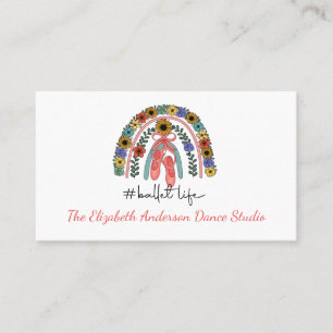 Ballerina Dance Studio Ballet Instructor Dancer  Business Card