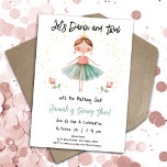 Ballerina Dance Twirl 3rd Birthday Girl Invitation<br><div class="desc">Cute watercolor Ballet Ballerina Birthday watercolor artwork.  Children's ballerina birthday theme. Easy to personalise. Also available as a digital download!</div>