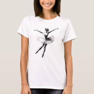 Ballerina Dancer Black T-Shirt