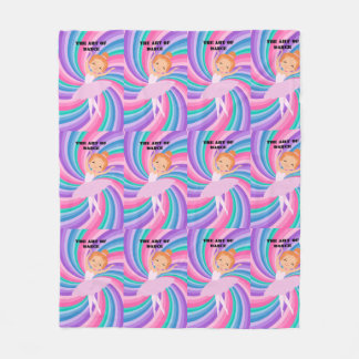 Ballerina dancer fleece blanket