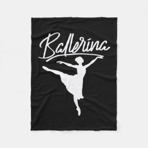 Ballerina Dancer Fleece Blanket