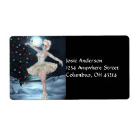 Ballerina Dancer Girl :: Christmas Address Labels