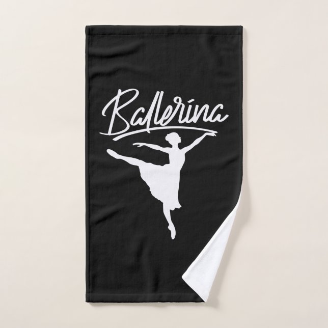 Ballerina Dancer Hand Towel (Hand Towel)