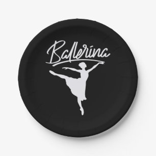 Ballerina Dancer Paper Plate