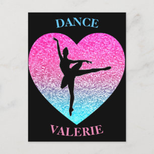 Ballerina Dancer Personalised    Postcard