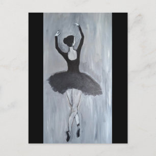 BALLERINA DANCER POSTCARD