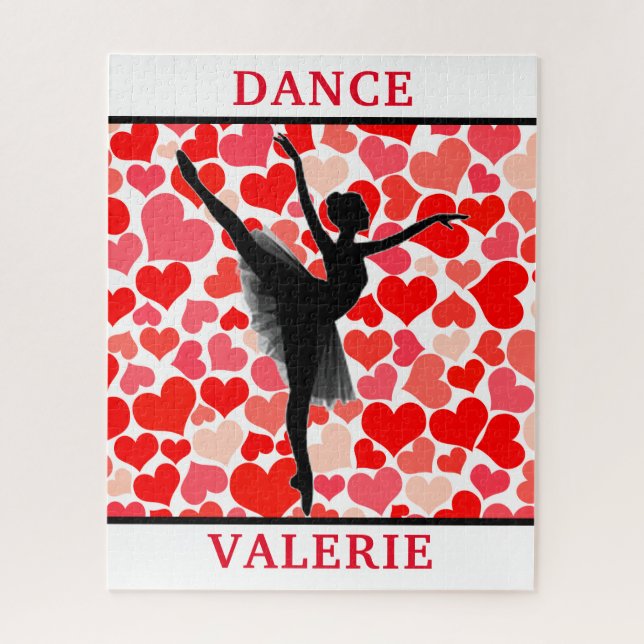 Ballerina Dancer Valentine's Day Puzzle (Vertical)