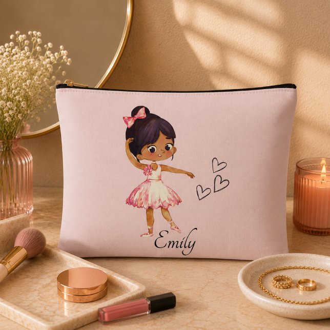 Ballerina Dancer Watercolor Theme Accessory Pouch (Creator Uploaded)