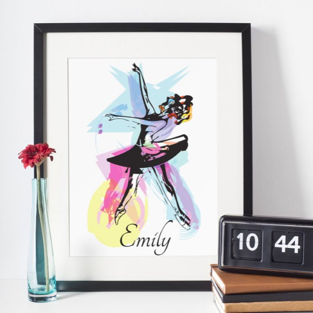 Ballerina Dancer Watercolor Theme  Poster (Creator Uploaded)