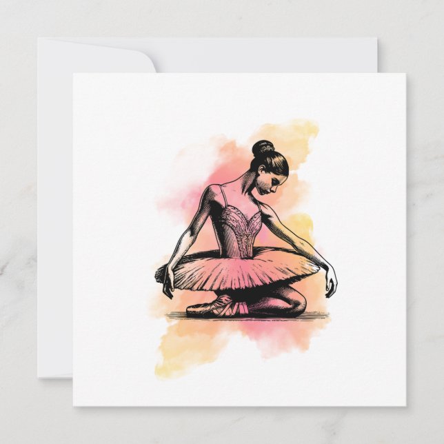 Ballerina Dancing in Color  (Front)