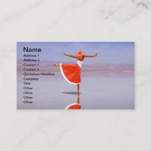 Ballerina Dancing on the Beach Business Card