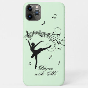 Ballerina Dancing with Music Green iPhone 11 Pro Max Case