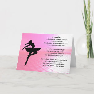 Ballerina - Daughter Poem Card