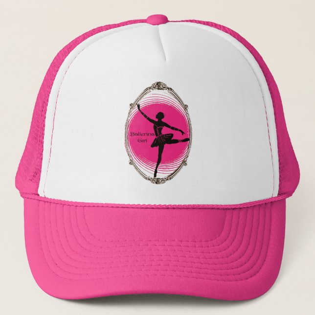 Ballerina design for girl's hat (Front)
