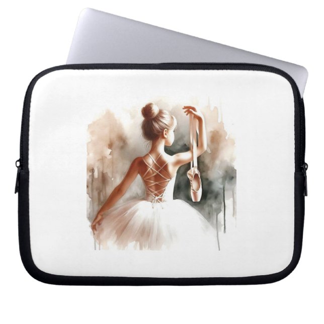 "Ballerina Dreams – Protective Laptop Sleeve" Laptop Sleeve (Front)