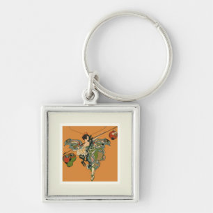 Ballerina Faerie With Lanterns Key Ring