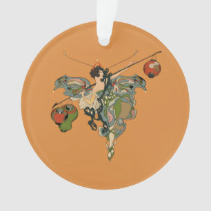 Ballerina Faerie With Lanterns Ornament