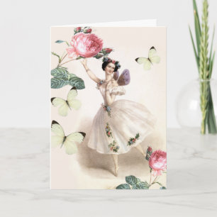 Ballerina Fairy Birthday Card