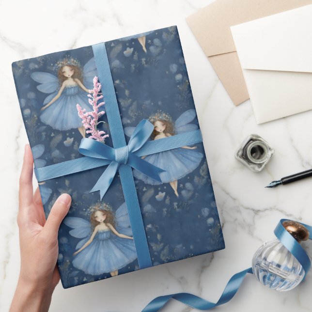 Ballerina Fairy Girl Birthday Wrapping Paper (Gifting)