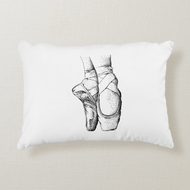 Ballerina Feet on Pointe #1 Decorative Cushion (Front)