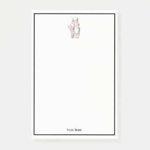 Ballerina Feet on Pointe #1 Lt Pink Post-it Notes