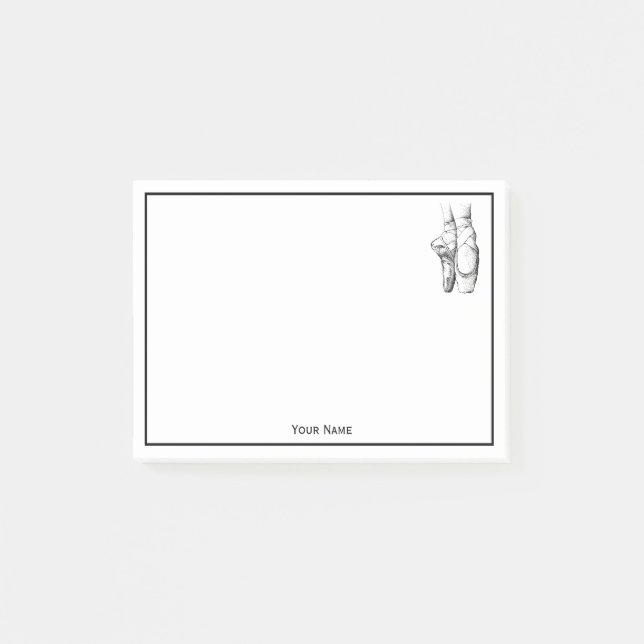 Ballerina Feet on Pointe #1 Post-it Notes (Front)