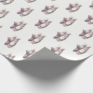 Ballerina Feet on Pointe #3 Lt Pink Wrapping Paper