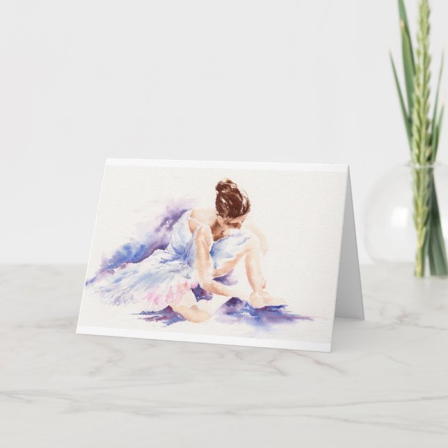 Ballerina - Fine Art Greetings Card (Front)