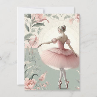 Ballerina Flat Card