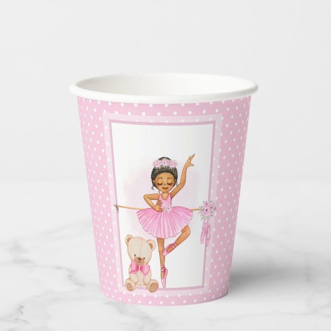 Ballerina floraI polka dots Paper Cups (Front)