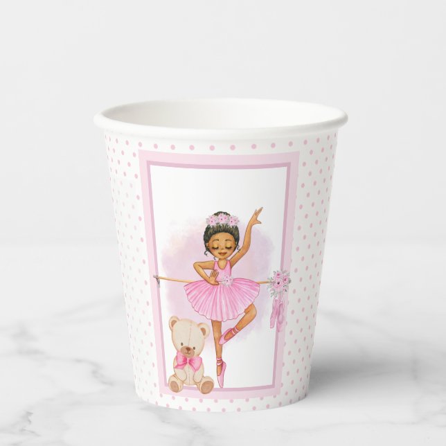 Ballerina floraI polka dots Paper Cups (Front)