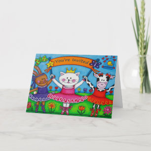 Ballerina Friends - You're Invited Party Card