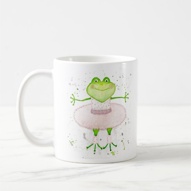 Ballerina Frog Coffee Mug (Left)