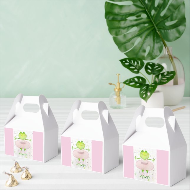 Ballerina Frog Favour Box (Multiple)