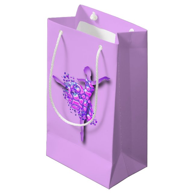 Ballerina Gift Bag Ballet Dancer Woman (Front Angled)