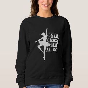 Ballerina Girl Ballet Barre Ballet Dancer Pointe S Sweatshirt