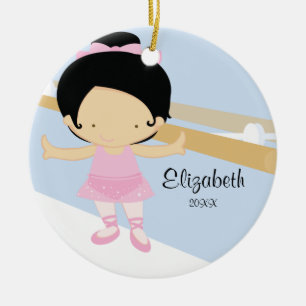 Ballerina Girl Ballet Dance Christmas Ornament