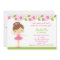Ballerina Girl Birthday Party Invitations