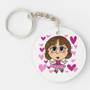 Ballerina Girl Key Ring