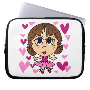 Ballerina Girl Laptop Sleeve