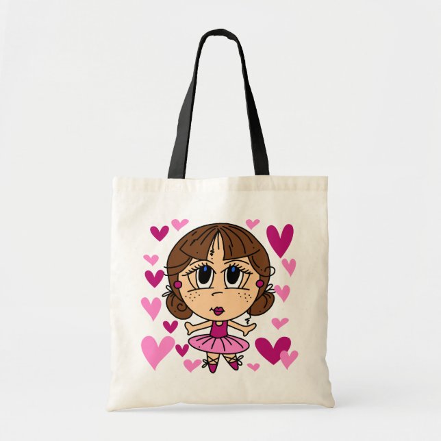 Ballerina Girl Tote Bag (Front)