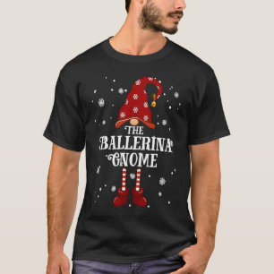 Ballerina Gnome Family Matching Group Christmas T-Shirt