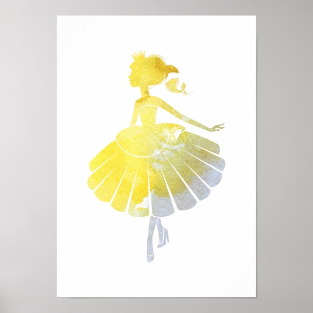 Ballerina gold princess poster (Front)