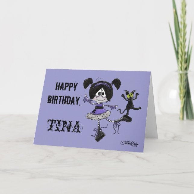 Ballerina Goth Style Card (Front)